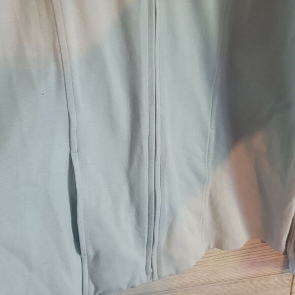 Eileen Fisher Full Zip Up SZ XS Sweater Women's Baby Blue Athletic - Picture 4 of 6